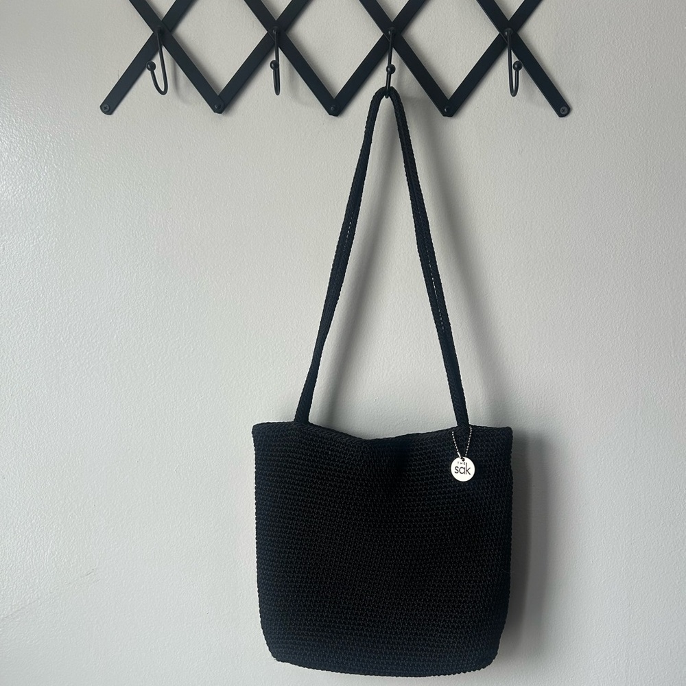 The Sak Classic Black Shoulder Bag
